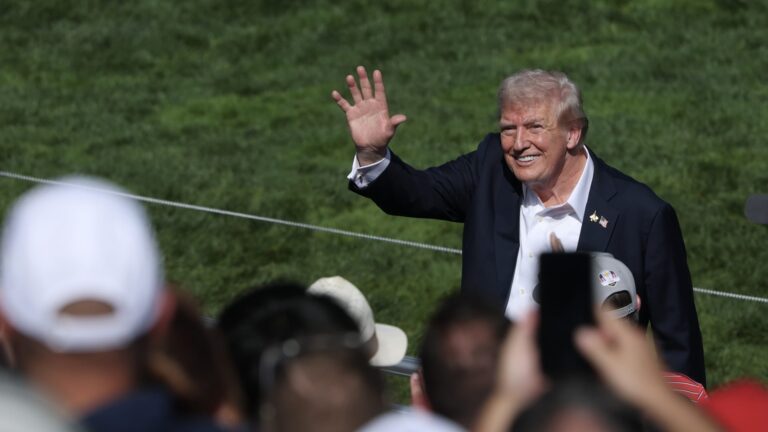 Trump slammed for watching golf as government shutdown looms