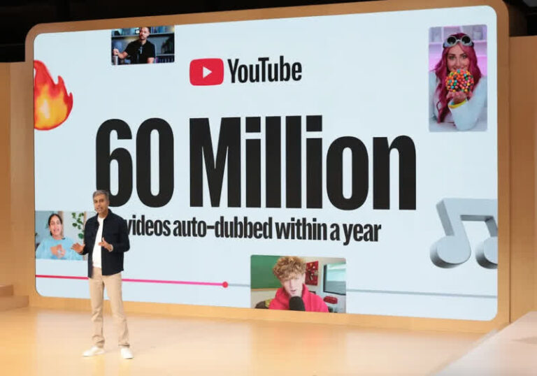 YouTube introduces AI lip-syncing to auto-dubbed videos