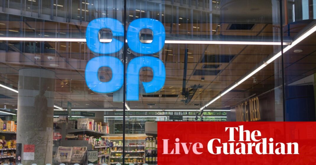 Co-op reveals cyber-attack cost it £80m in profits; government ponders support for JLR suppliers – business live | Business