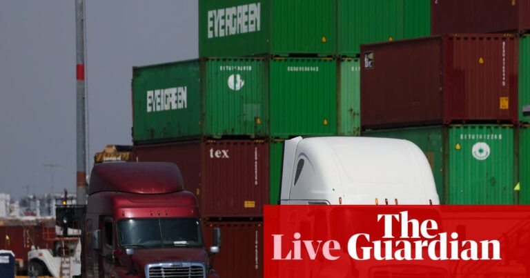 Trump rattles investors with new tariffs on pharmaceuticals, trucks and kitchen cabinets – business live | Business