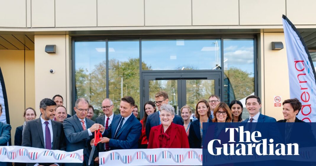 Moderna boss defends UK in drug-pricing row as he opens £150m Oxfordshire facility | Pharmaceuticals industry