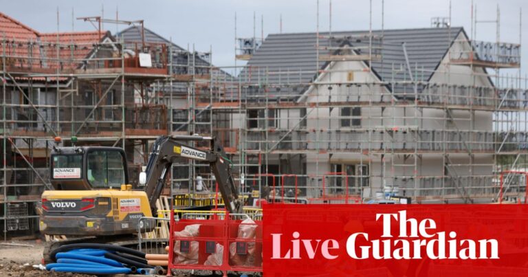 UK construction in longest downturn since early 2020; global bond sell-off eases – business live | Business