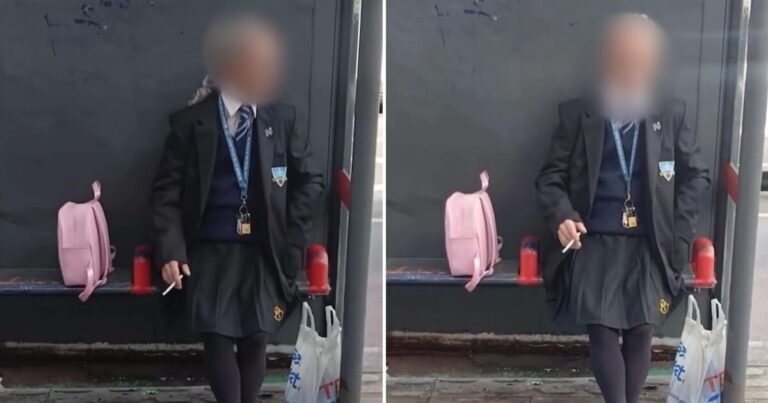 Man dressed in schoolgirl uniform and carrying pink rucksack leaves parents worried | UK | News
