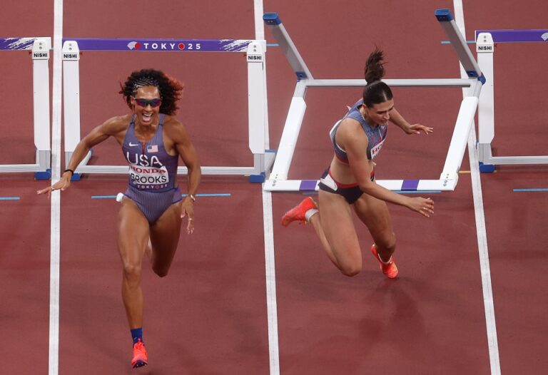 Team GB athlete in tears after brutal fall at World Athletics Championships