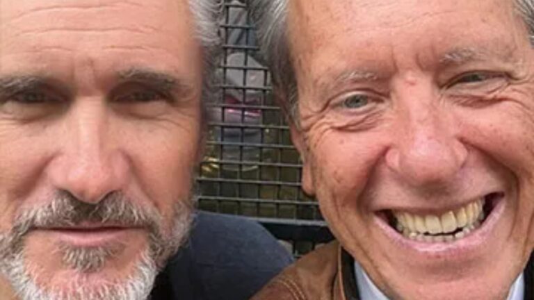 90s singer looks unrecognisable as he poses with Richard E Grant 34 years after smash hit song