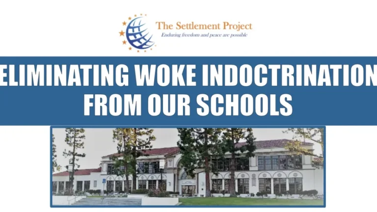 LIVE NOW: The Settlement Project Holds Forum on ‘Eliminating Woke Indoctrination From Schools’
