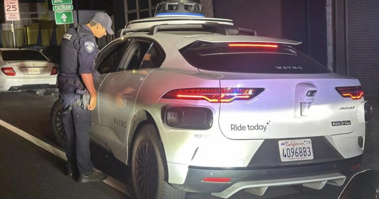 Waymo’s self-driving car tested after traffic violation near San Francisco