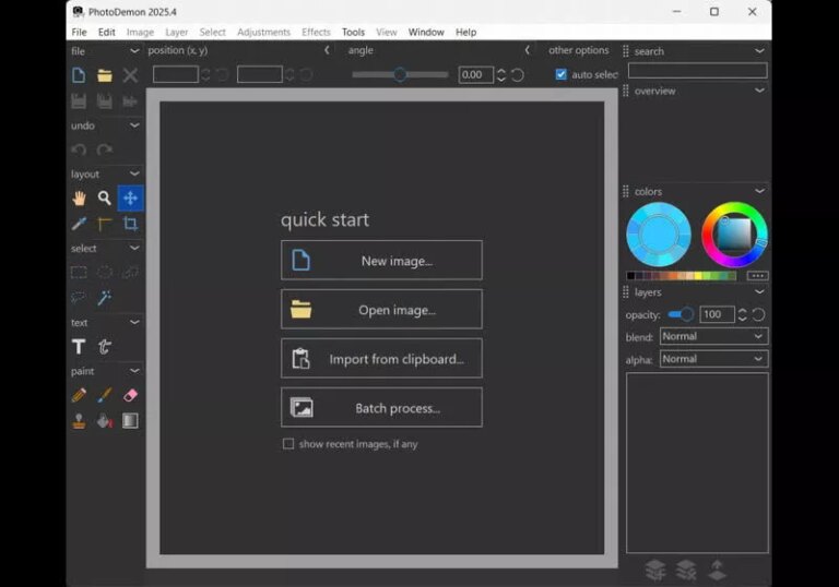PhotoDemon offers full-featured image editing in a 20 MB download