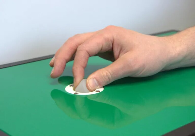 The future of touch input? HydroHaptics uses fluid-filled chambers for natural, adaptive feedback