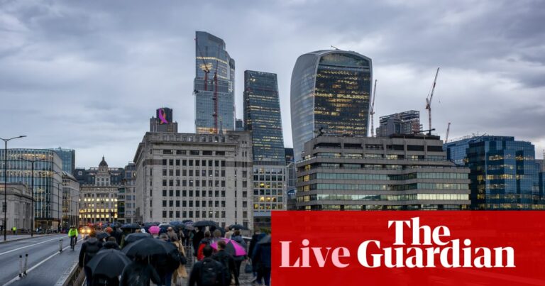 UK borrowing figures provide ‘dismal’ backdrop for November budget – business live | Business