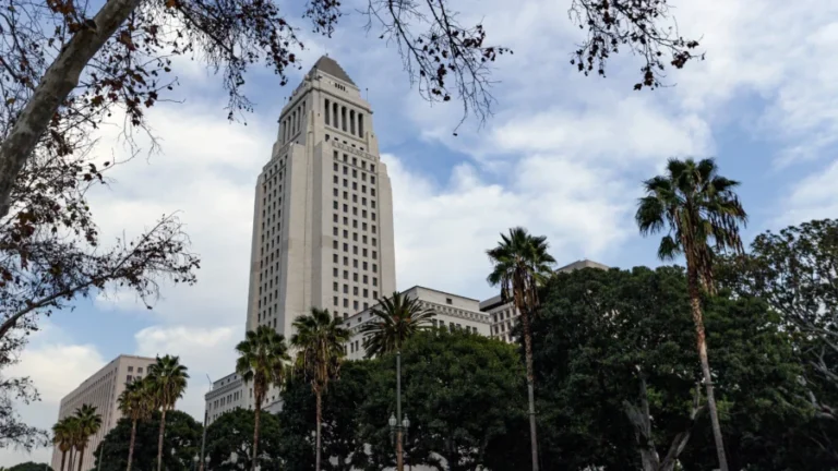 LA City Hall Evacuated After Car Crashes Into Building’s Steps