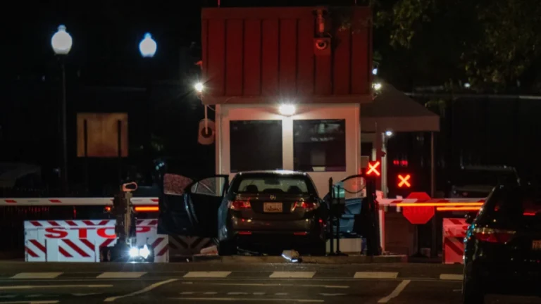 Man Taken Into Custody After Driving His Car Into Security Gate Outside White House, Authorities Say