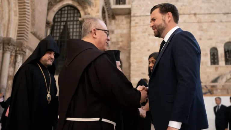 Vance Visits Christian Holy Site in Jerusalem