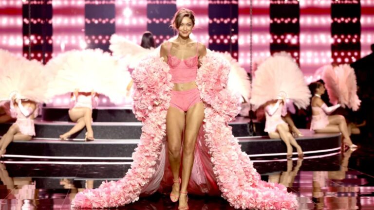 Emily Ratajkowski, Ashley Graham, Gigi & Bella Hadid strut in tiny lingerie at Victoria’s Secret Fashion Show