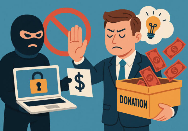 Company refuses to pay ransomware demand, donates the money to cybercrime research instead