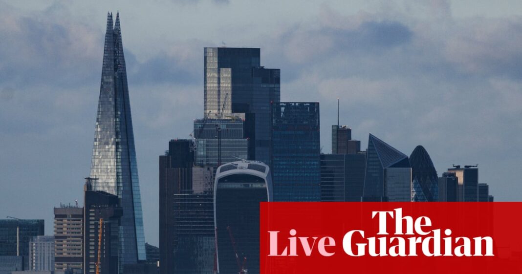 Markets on track for worst week since April as AI bubble fears mount; UK borrowing exceeds forecasts in October – business live | Business