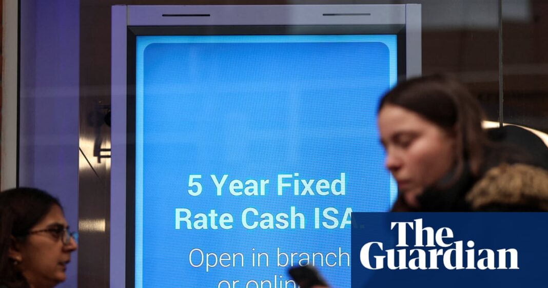 Reeves’s plan to cut cash Isa limit could raise mortgage rates, say finance bosses | Isas