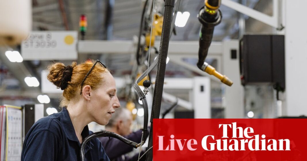 UK factories return to growth with JLR restarting operations after cyber-attack – business live | Business