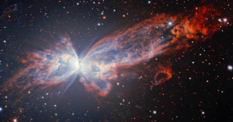 Cosmic butterfly seen in stunning new image captured by telescope in Chile