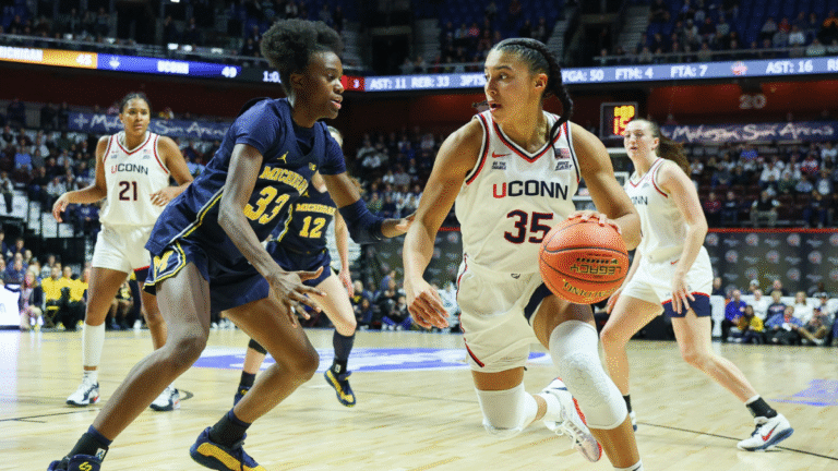 Women’s college basketball AP Top 25: UConn still No. 1 after eking by Michigan