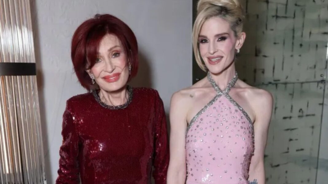 Sharon Osbourne makes first red carpet appearance since Ozzy’s death as she joins daughter Kelly at London party