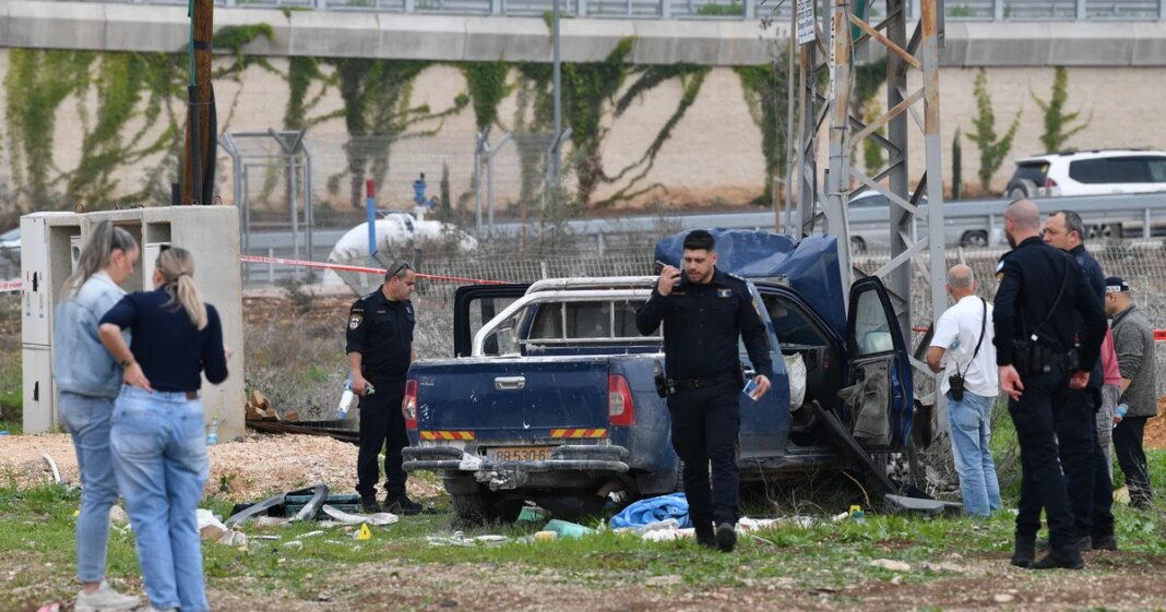 Israel police say 2 killed in car-ramming and stabbing attack by Palestinian
