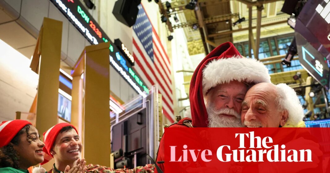 Gold, silver and platinum hit record highs as investors look for Santa rally; oil climbs amid Venezuela blockage – business live | Business