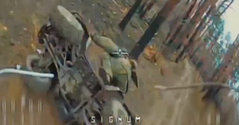 Insane moment Ukraine drone chases Russian soldier before obliterating him | World | News