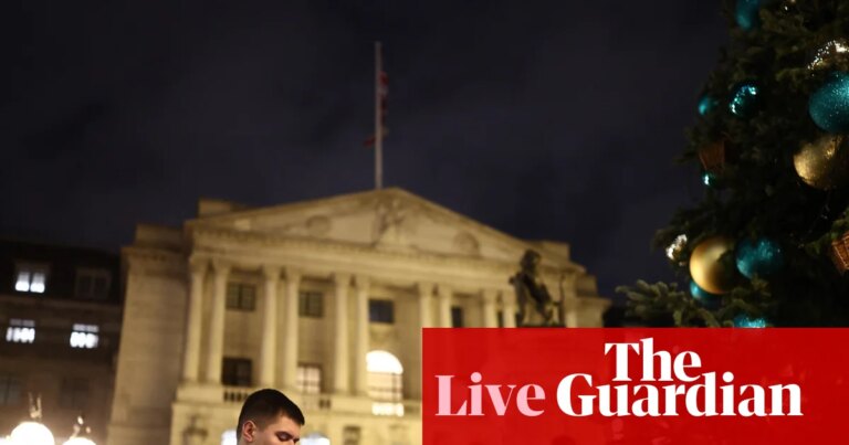 Bank of England expected to announce pre-Christmas interest rate cut today – business live | Business