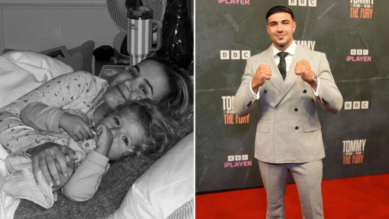 Molly-Mae Hague admits ‘I’m just trying to keep it together’ after Tommy Fury and daughter Bambi struck down by illness