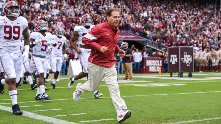 Nick Saban claims Texas A&M pipes in crowd noise at Kyle Field