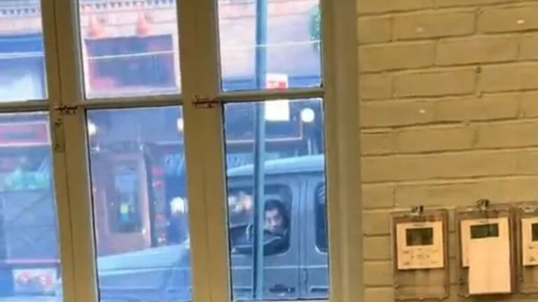 Watch moment huge popstar struggles to parallel park car for SEVEN minutes at packed restaurant