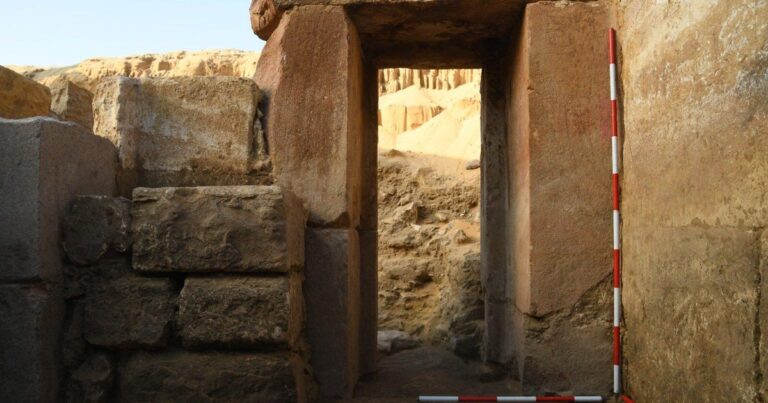 Remains of ancient king’s temple dedicated to sun god discovered in Egypt