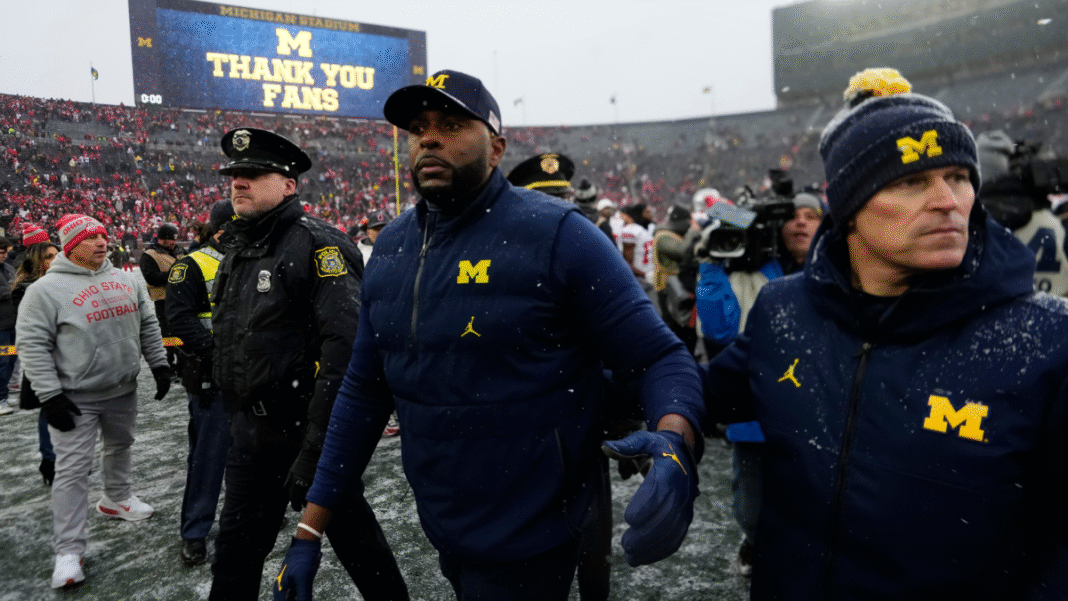Ex-Michigan coach Sherrone Moore reportedly detained by police hours after firing