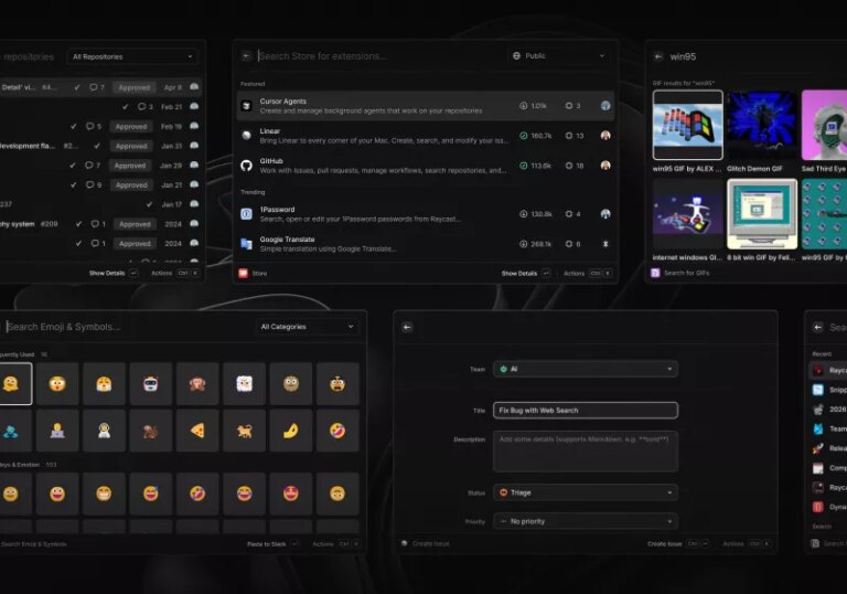 Raycast launches on Windows with native design and instant file search