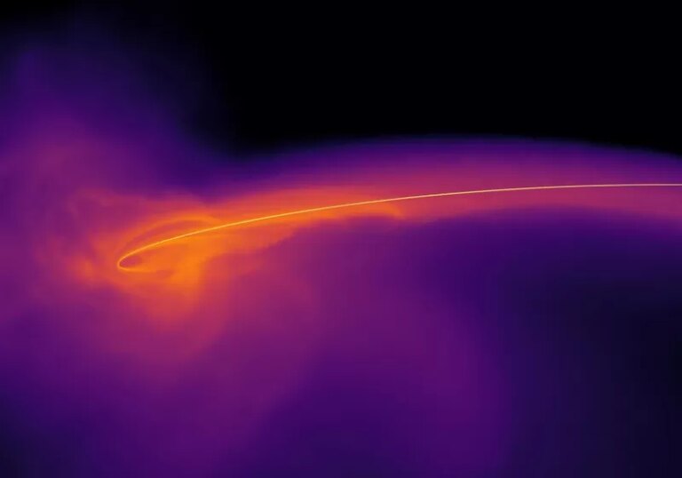 Astronomers watch a star being torn to pieces by a supermassive black hole