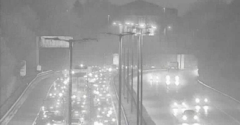 M5 traffic: Delays as crash between car and van sparks closure | UK | News