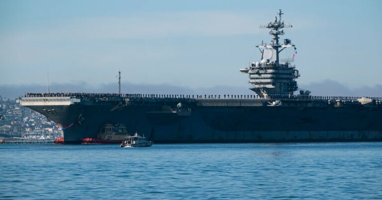Iran’s Revolutionary Guard has its “finger on the trigger,” leader says, as U.S. warships head toward Middle East