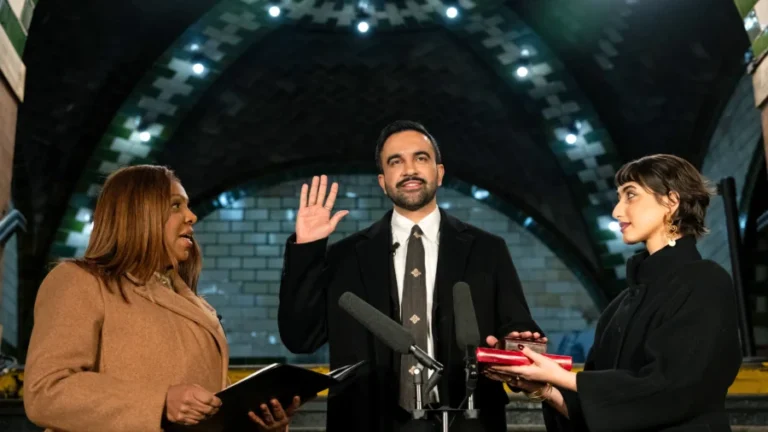 Mamdani Sworn In as New York City Mayor at Historic Subway Station