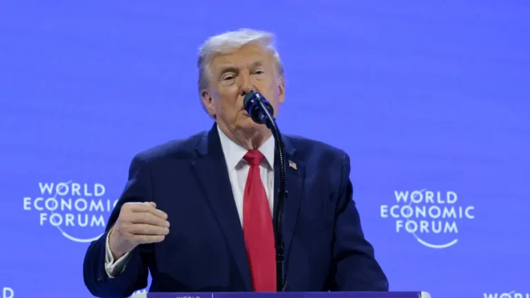 Trump Critiques China’s Role at Davos