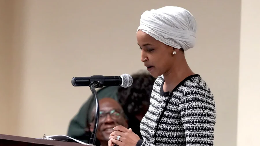 Man Sprays Unknown Substance on Rep. Omar at Minneapolis Town Hall