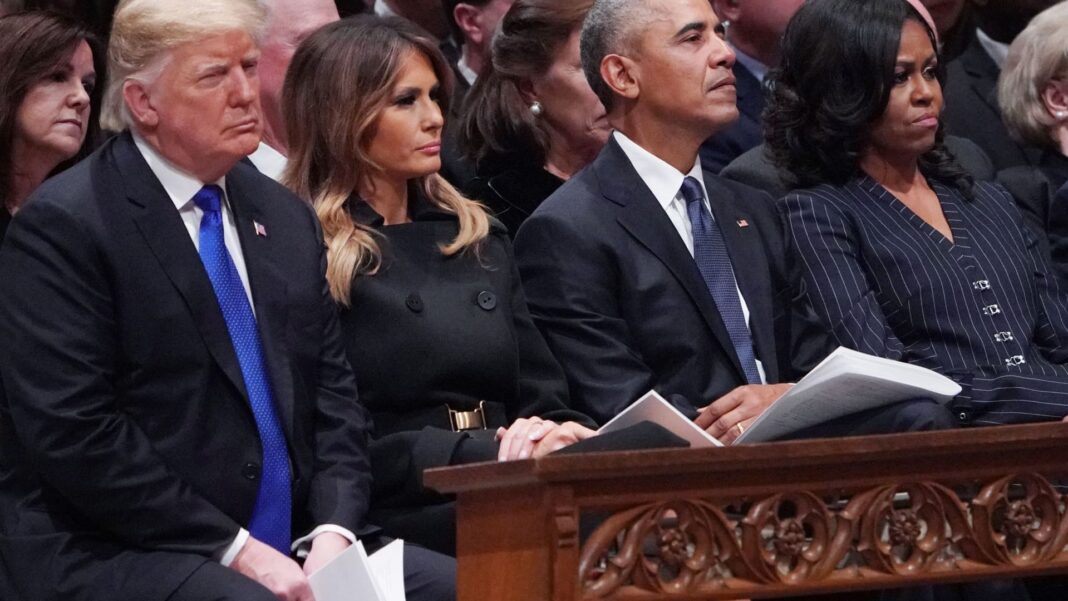 Trump takes down racist Truth Social post showing Obamas as apes