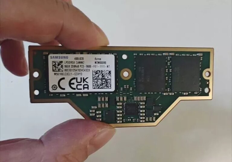 Samsung readies LPCAMM2 LPDDR5X modules with up to 96GB and 9600 MT/s