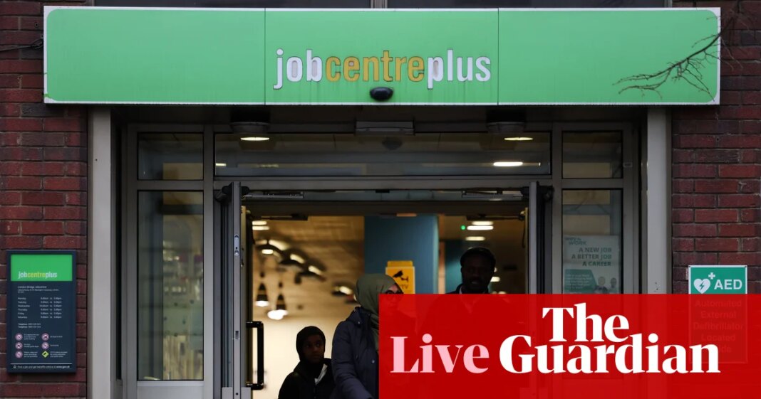 UK interest rate cut likely in March as unemployment rate rises; youth joblessness to ‘increase significantly’ in coming months – as it happened | Business