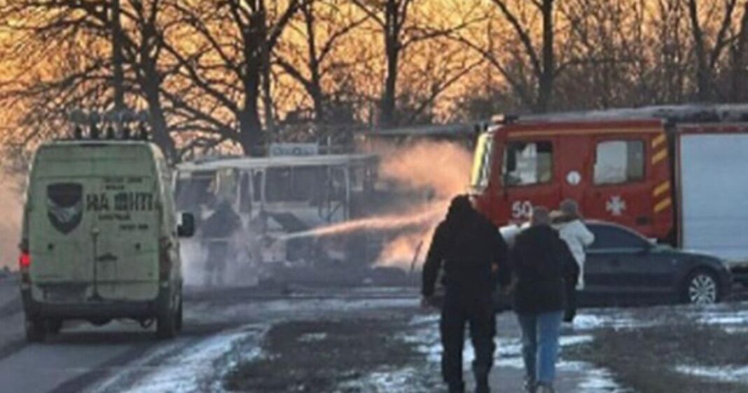 Horror as Russian ‘drone strike on Ukraine bus kills 12’ | World | News