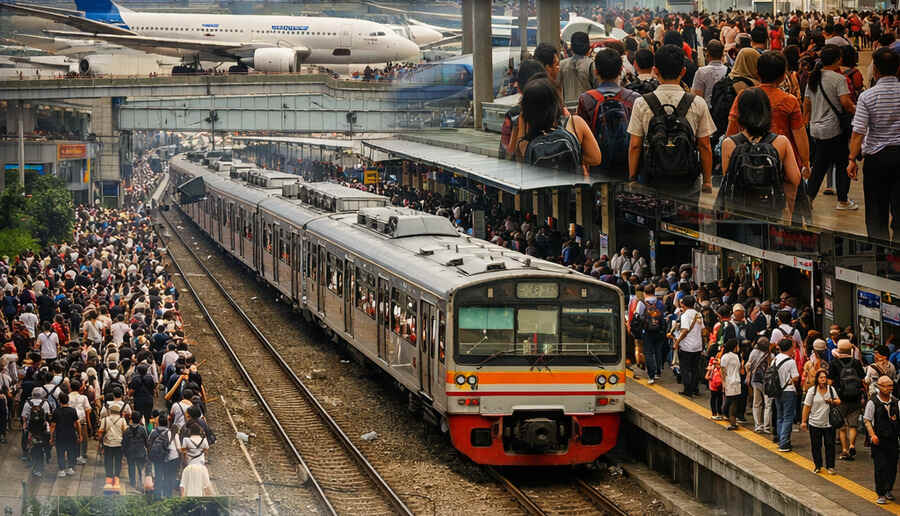 Indonesia Braces for Unprecedented 2026 Eid Exodus as 143.9 Million Travelers Are Expected to Flood Roads, Railways and Airports Nationwide