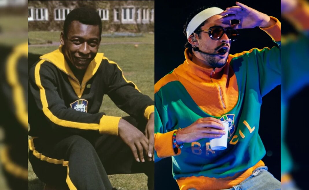 Pele’s 1966 World Cup Jacket Draws New Fans After Bad Bunny Wears It At Concerts In Brazil