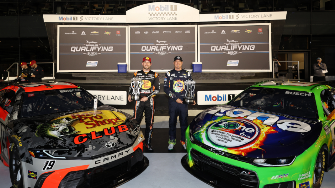 2026 Daytona 500 pole position: Kyle Busch, Chase Briscoe capture top two spots