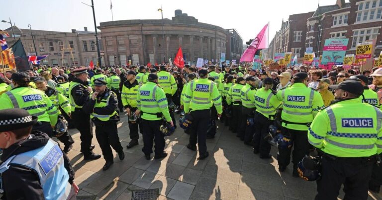 Six arrested UKIP Walk with Jesus march counter-protests Liverpool | UK | News
