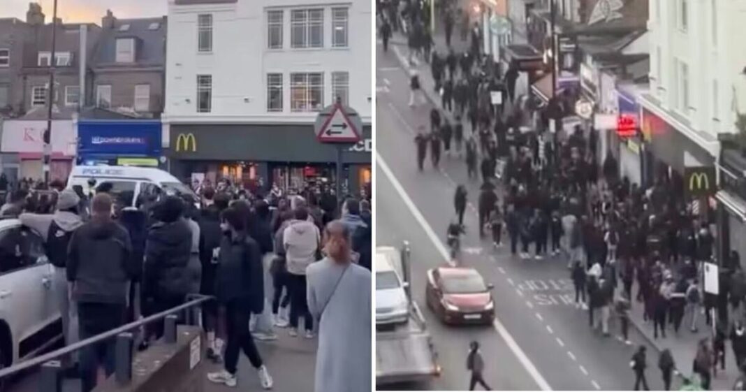 Clapham High Street chaos as youth mob wreak havoc AGAIN days after storming M&S | UK | News
